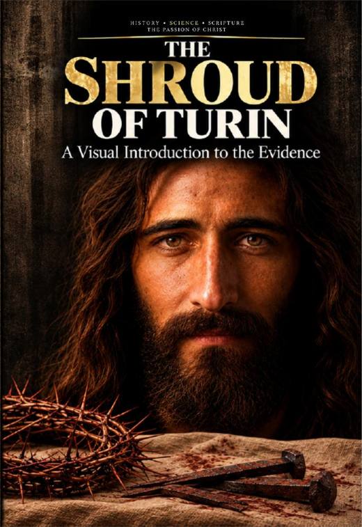 Cover of the booklet The Shroud of Turin: A Visual Introduction to the Evidence